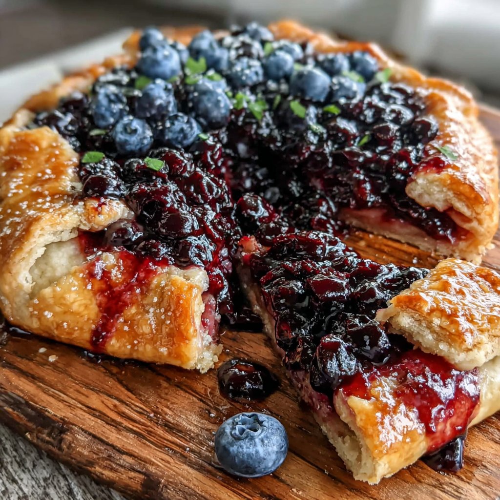 Lemon Curd & Blueberry Galette