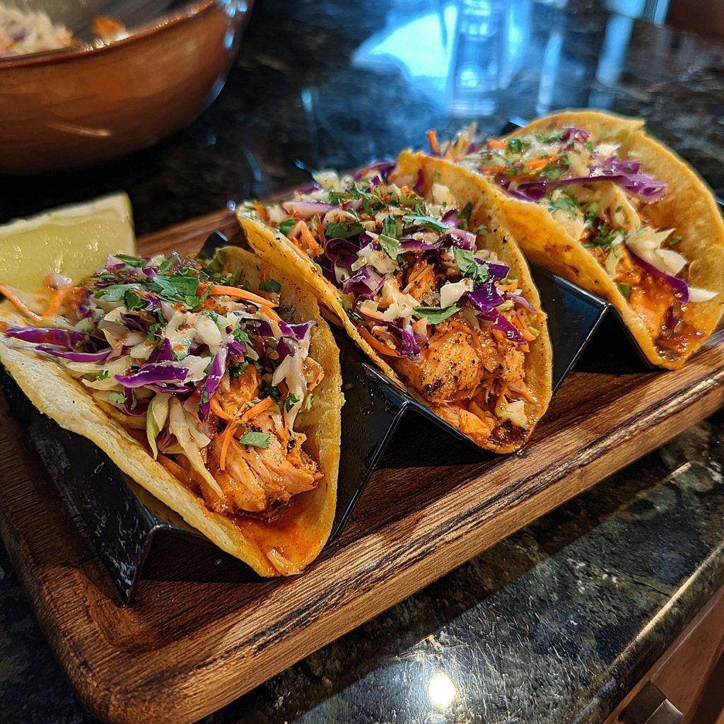 Chili Lime Salmon Tacos