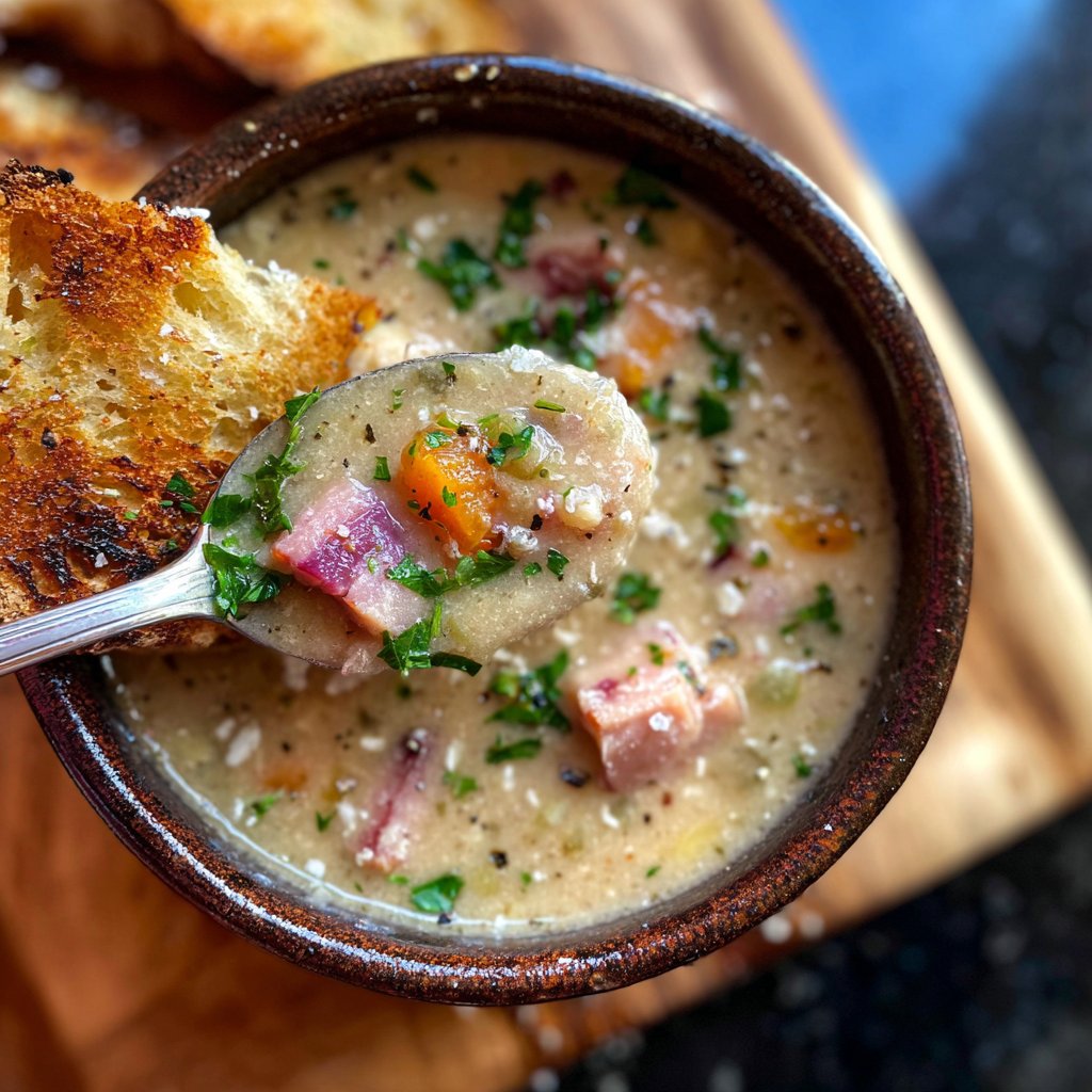 Farmhouse Ham and Bean Soup